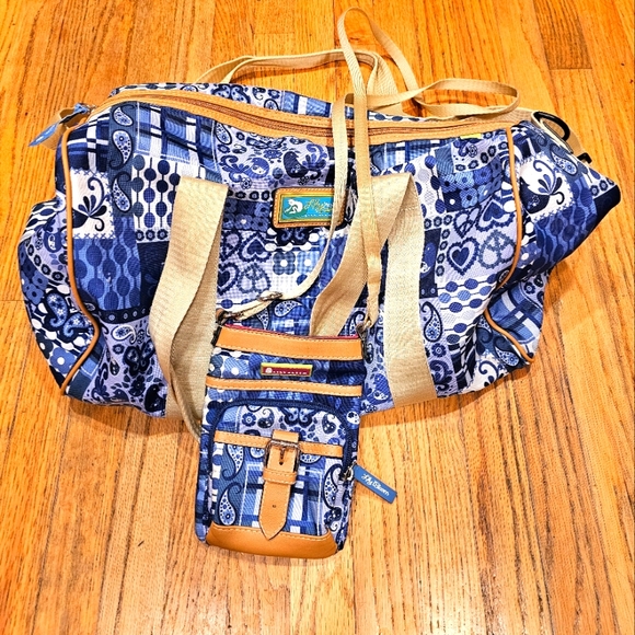 Lily Bloom Bags Lily Bloom Overnight Duffle Bag And Mini Purse